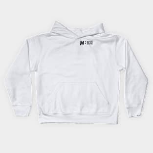 Black HBM Logo 3 (On Chest) Kids Hoodie